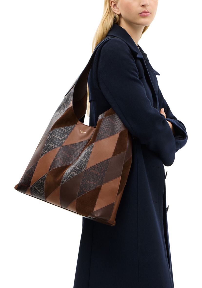 Brooklyn Shoulder Bag 39 with Snakeskin Patchwork 