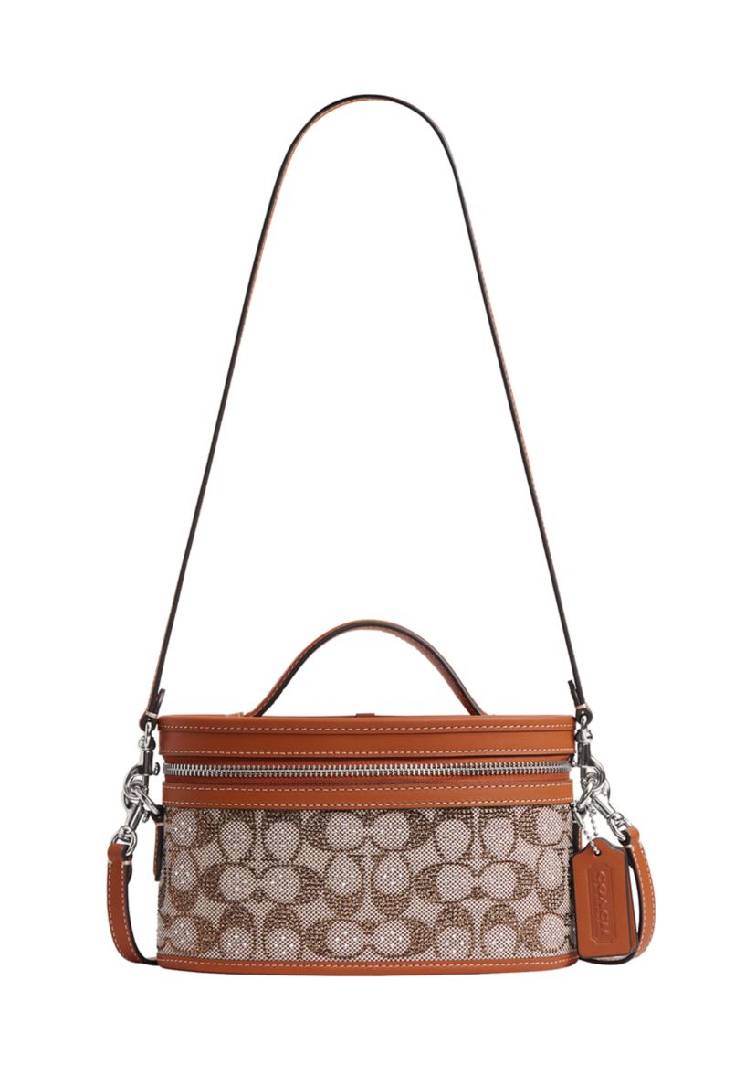 Trail Bag In Crystal Signature Jacquard Crossbody