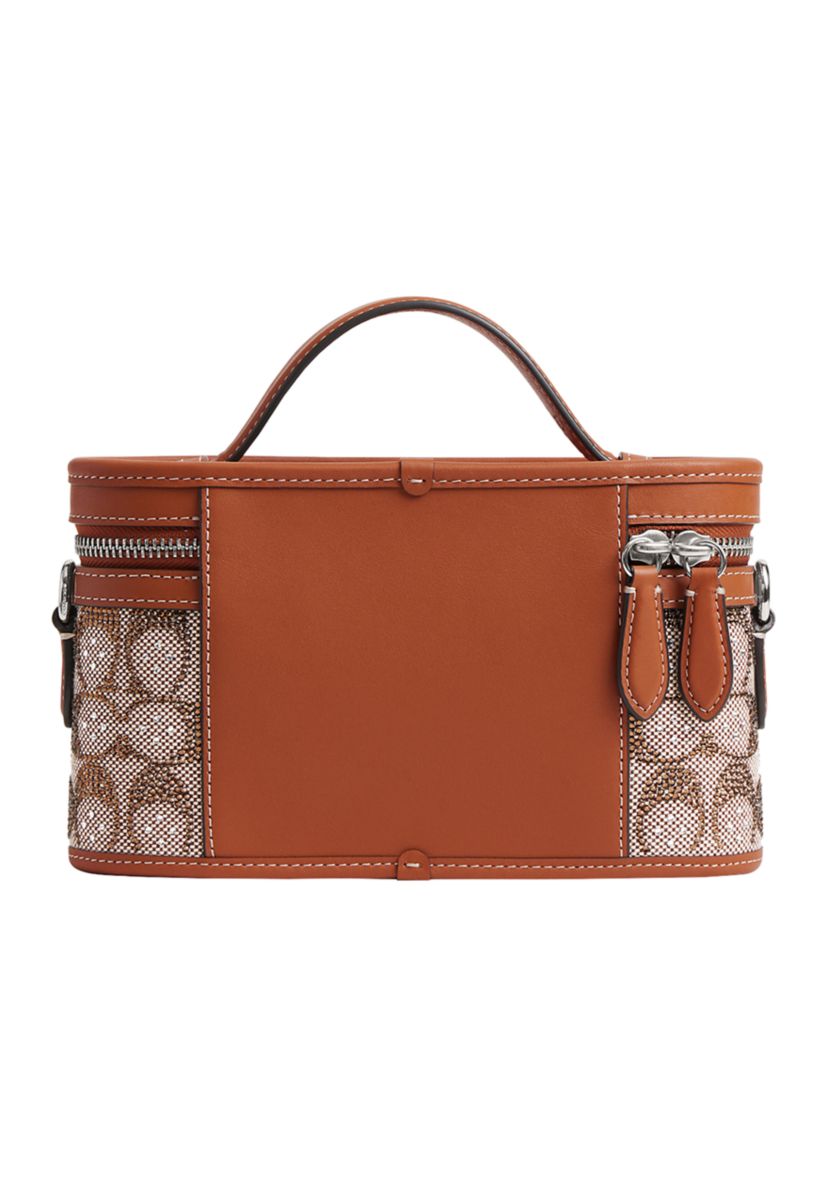 Trail Bag In Crystal Signature Jacquard Crossbody