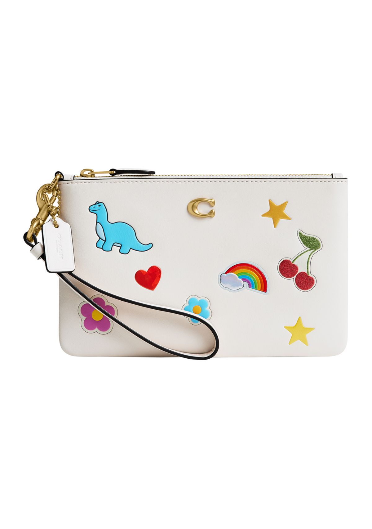 Essential Small Wristlet with Sticker Print