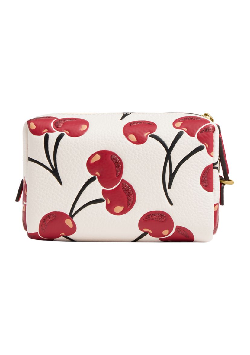 Essential Cosmetic Pouch with Cherry Print