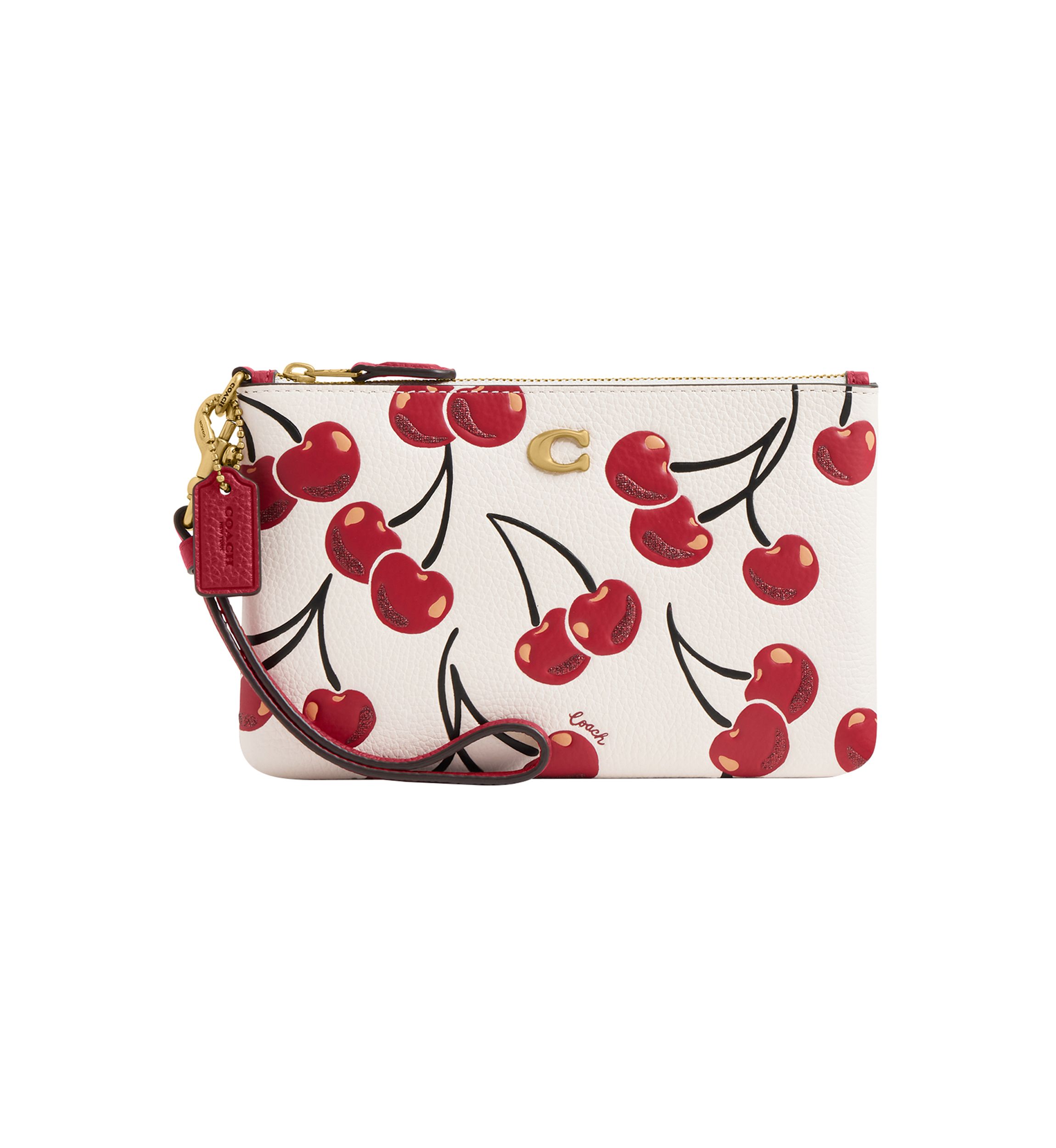 Small Wristlet with Cherry Print