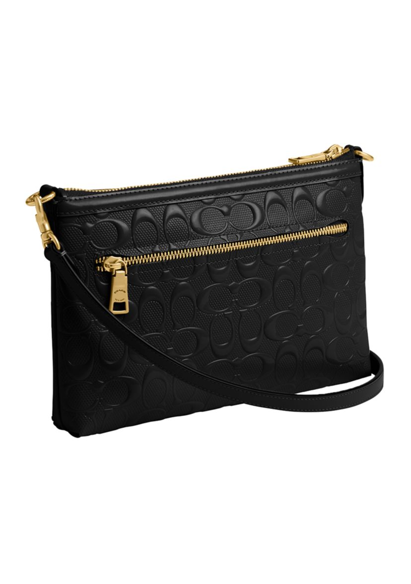 Legacy Zip Top Crossbody Bag in Signature Leather 