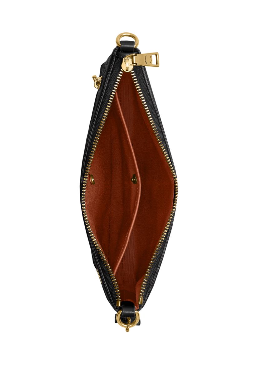 Legacy Zip Top Crossbody Bag in Signature Leather 