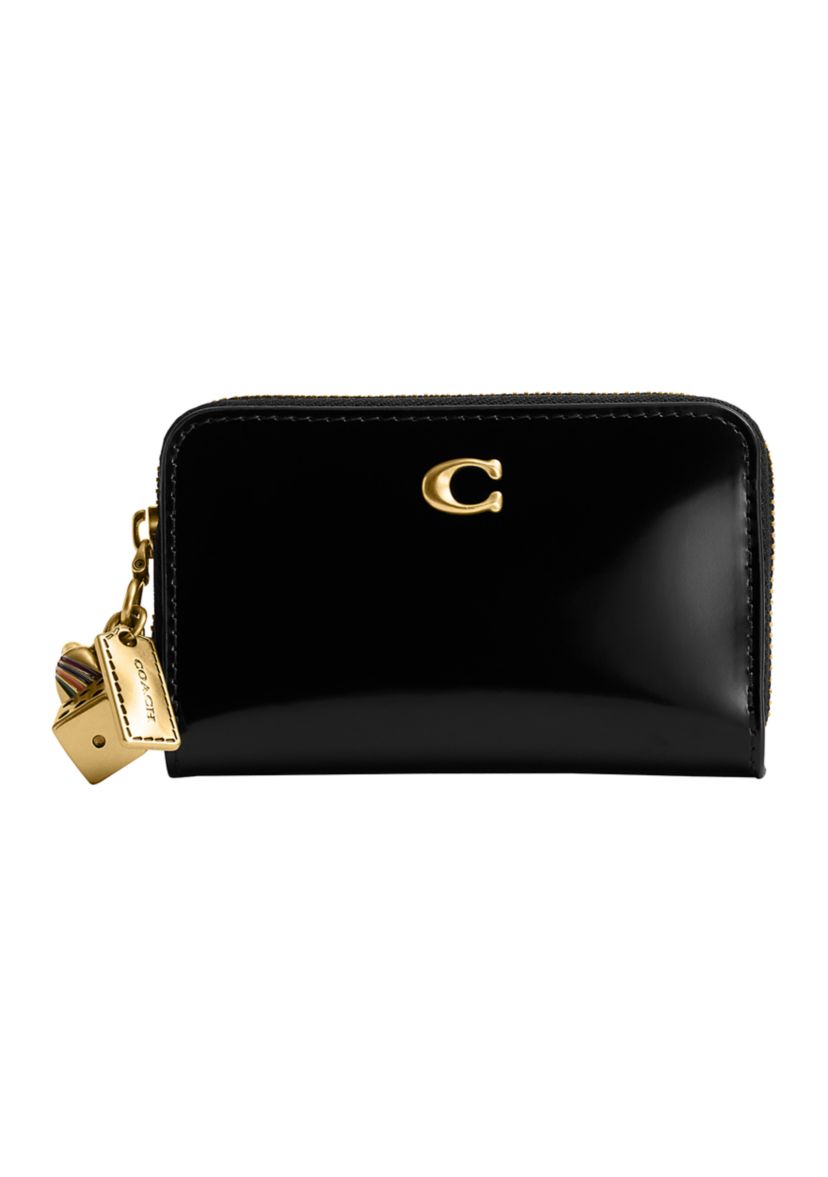 Essential Small Zip Around Wallet with Charm 