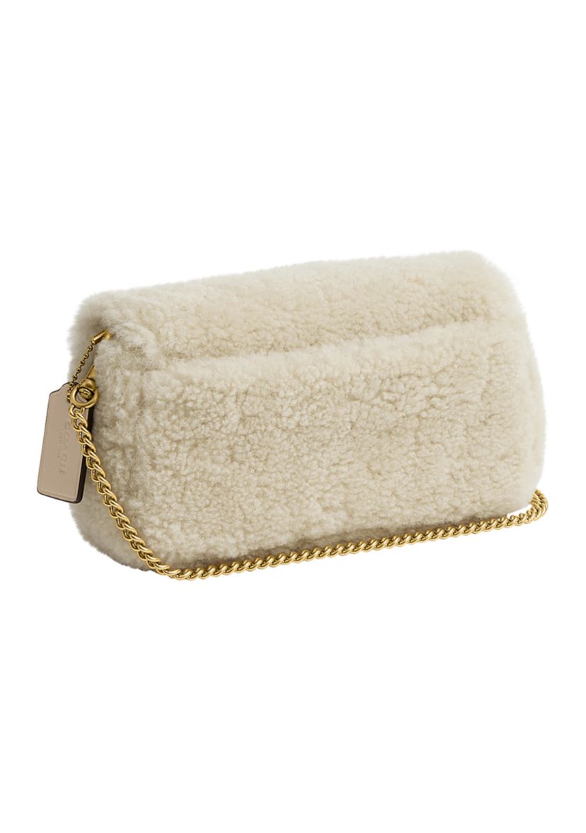 Tabby Chain Crossbody Bag 19 in Shearling