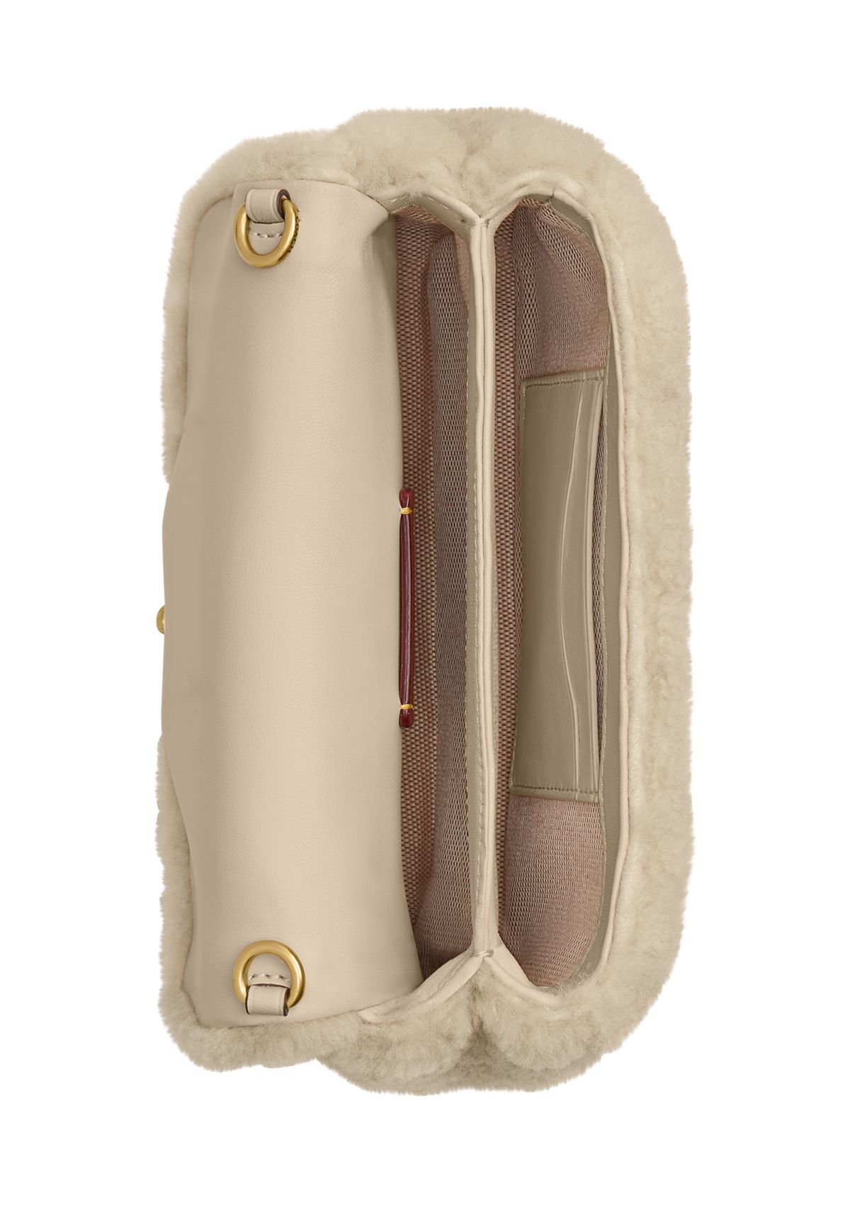 Tabby Chain Crossbody Bag 19 in Shearling