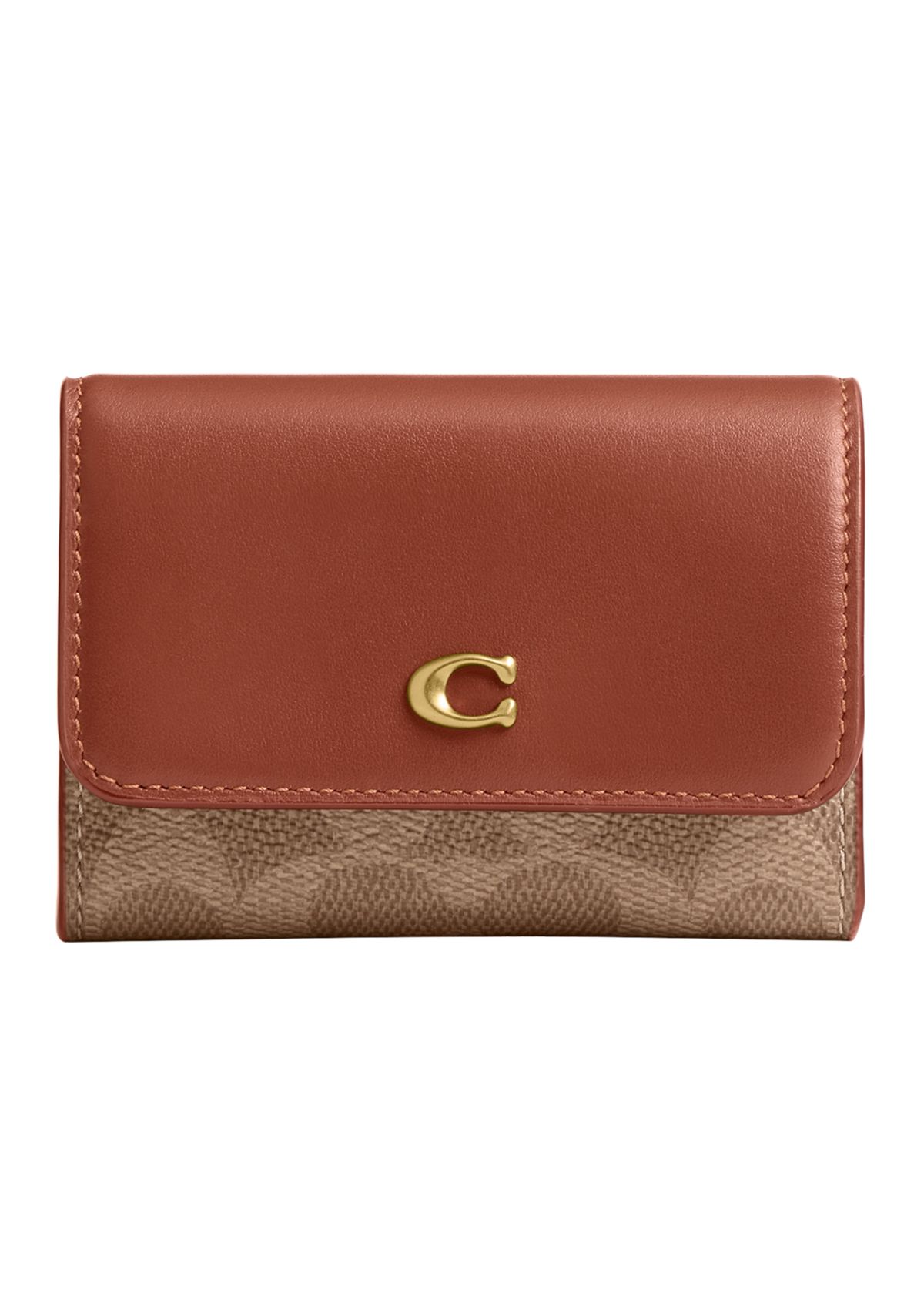 Essential Flap Card Case in Signature Canvas