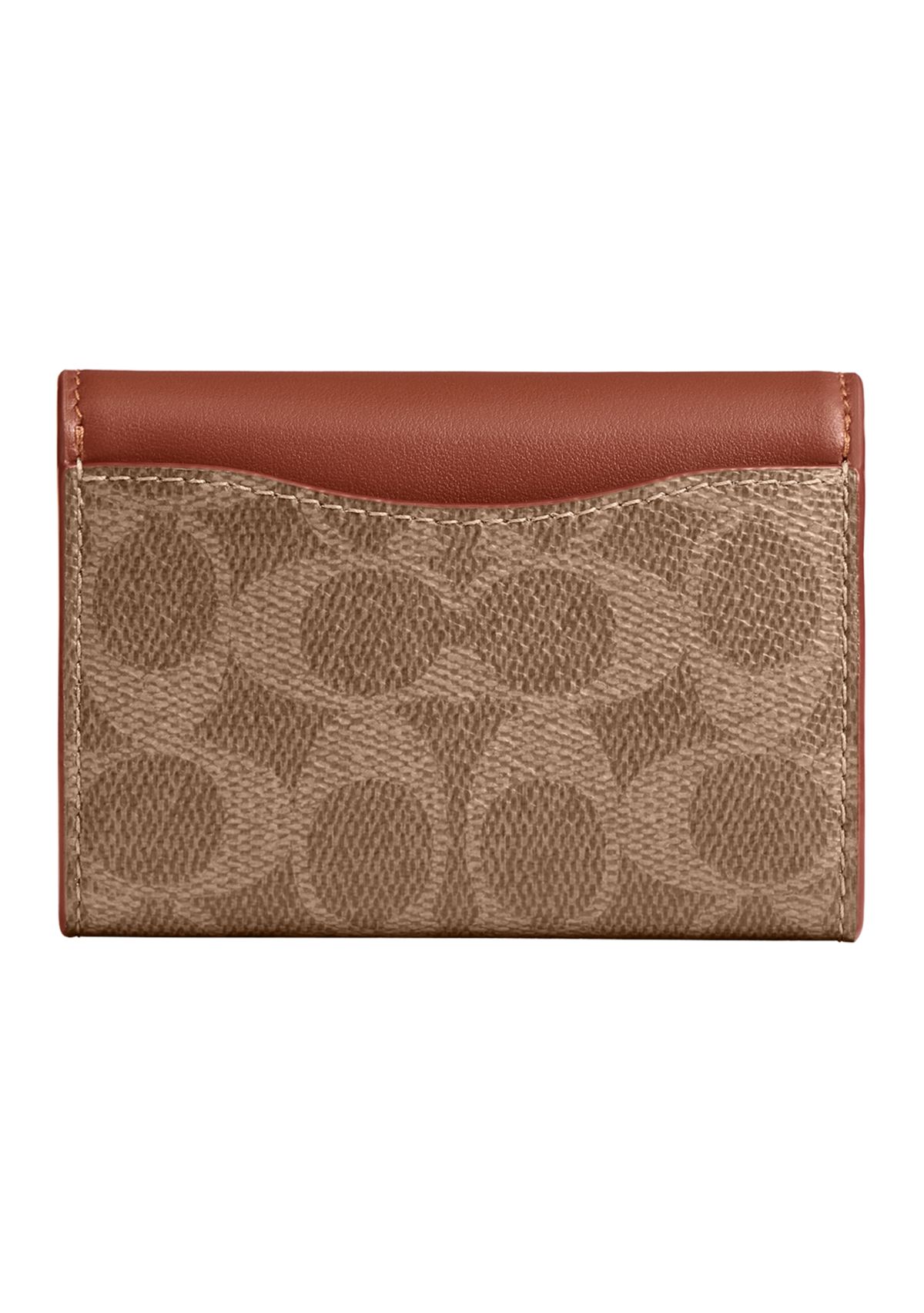 Essential Flap Card Case in Signature Canvas