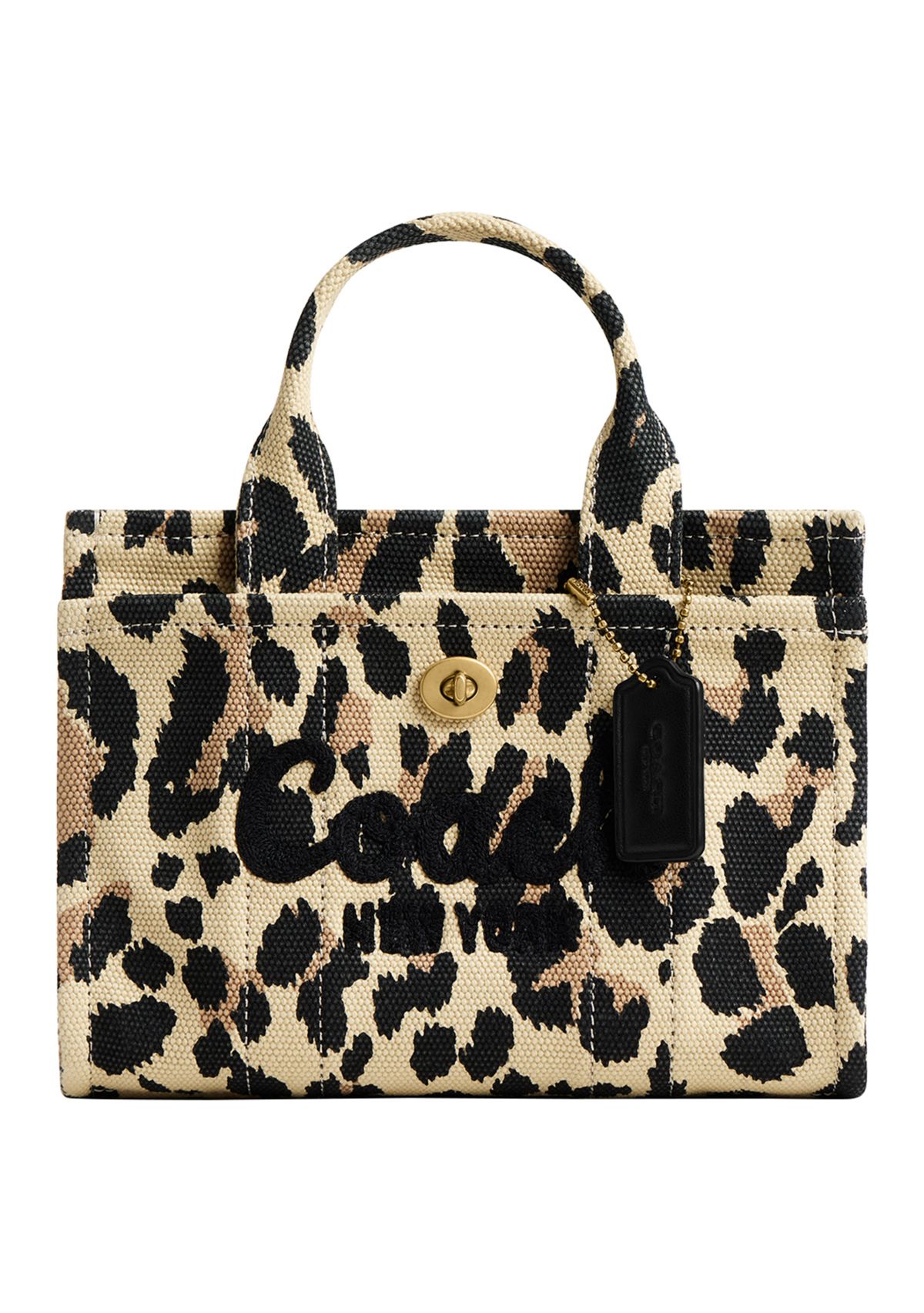 Cargo Tote Bag 20 with Leopard Print 