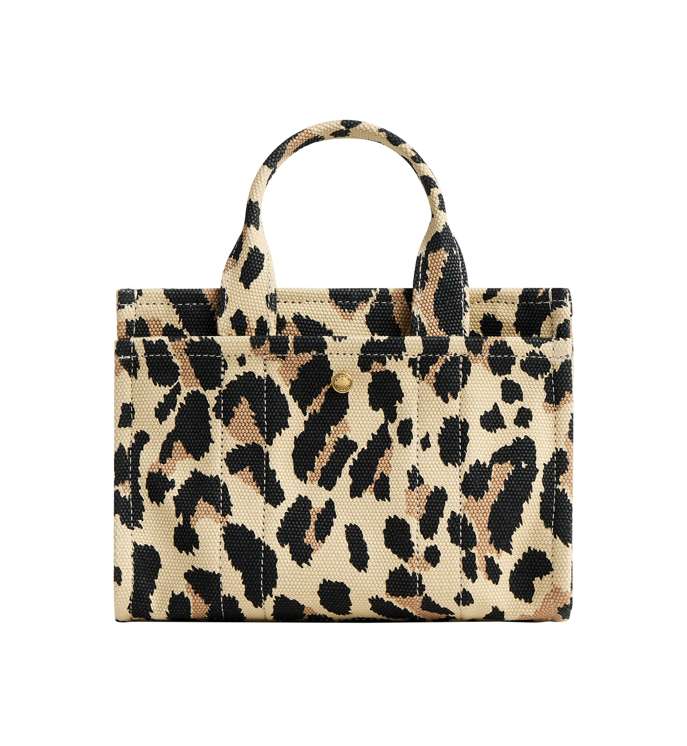 Cargo Tote Bag 20 with Leopard Print 