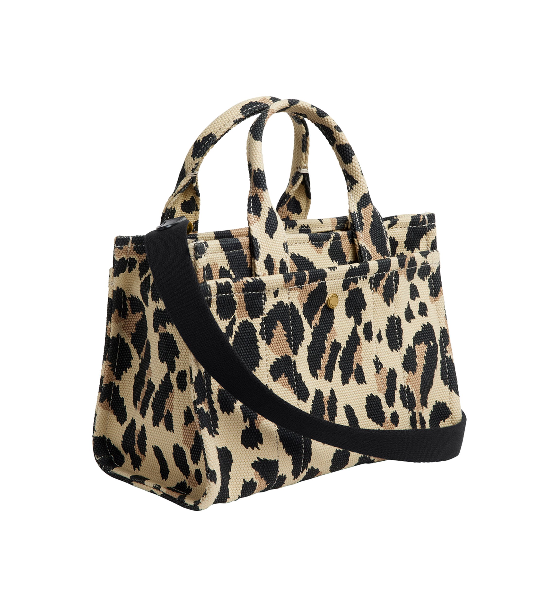 Cargo Tote Bag 20 with Leopard Print 