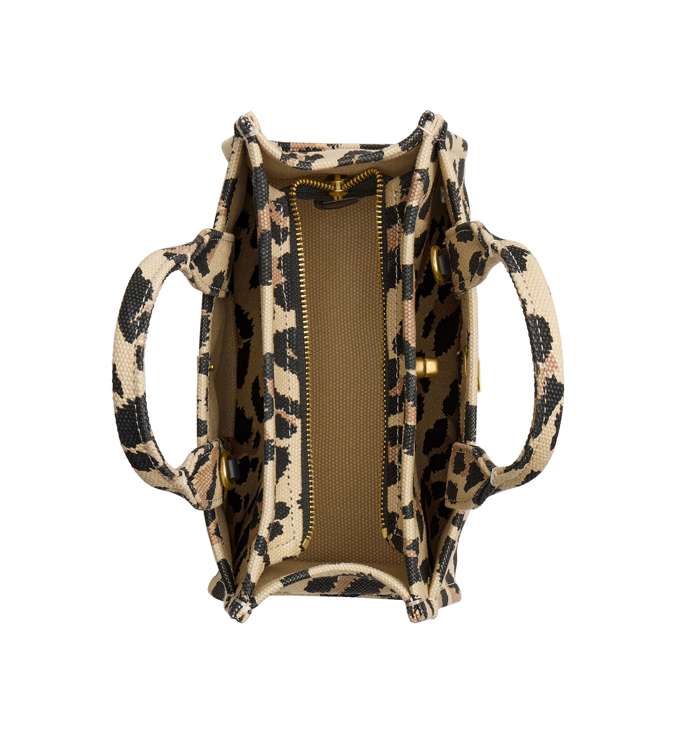 Cargo Tote Bag 20 with Leopard Print 