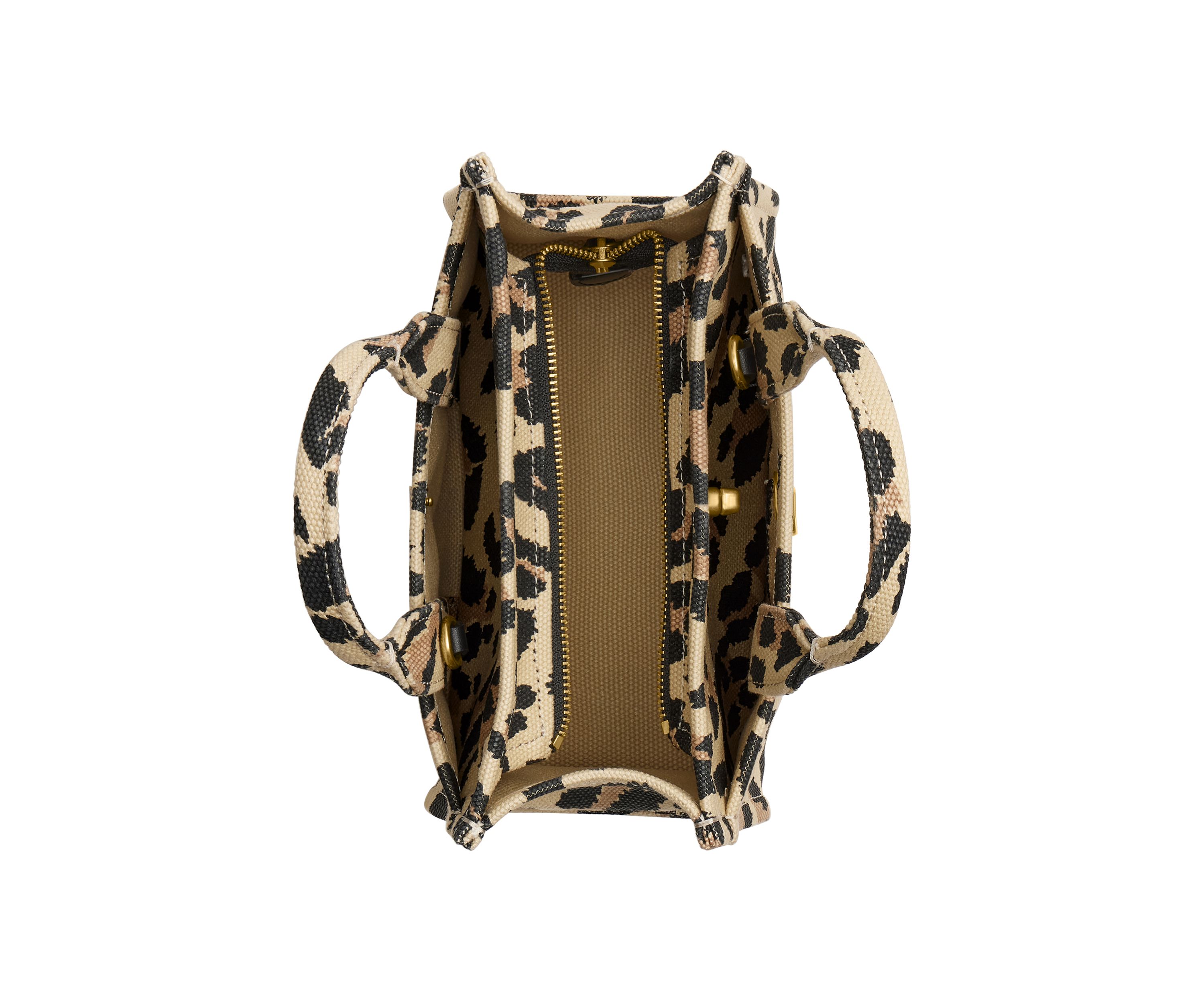 Cargo Tote Bag 20 with Leopard Print 