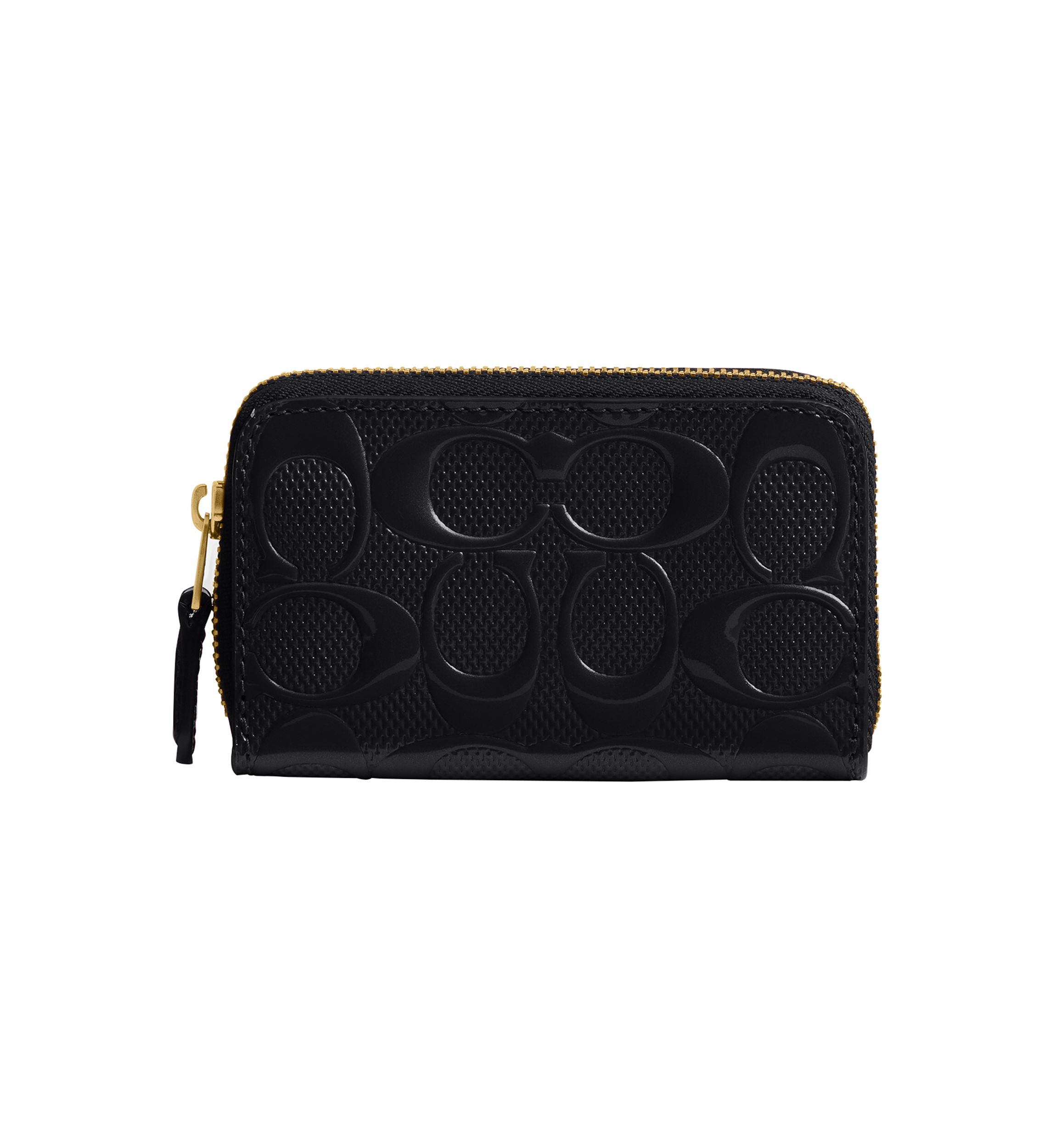 Boxed Essential Small Zip Around Card Case with Cherry Print