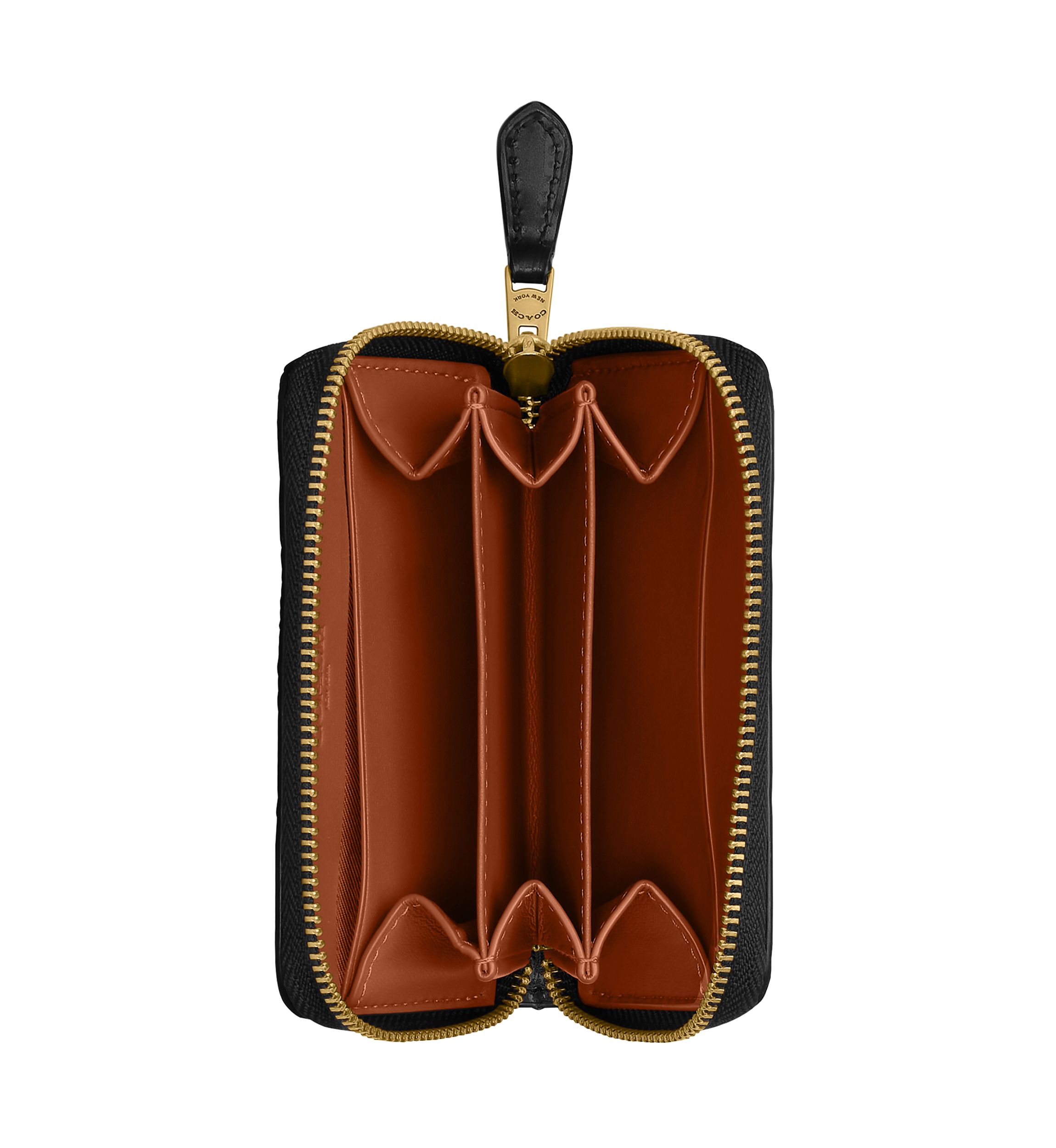 Boxed Essential Small Zip Around Card Case with Cherry Print