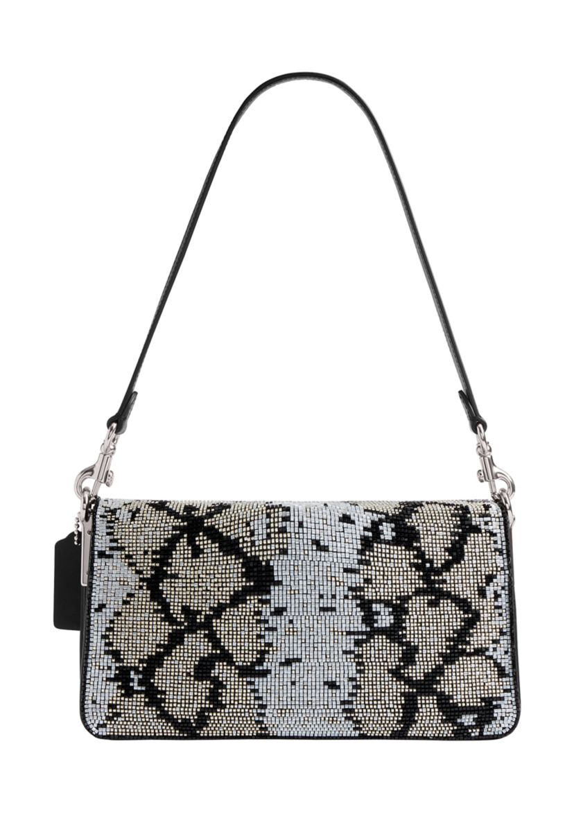 Tabby Shoulder Bag 26 with Beaded Snake