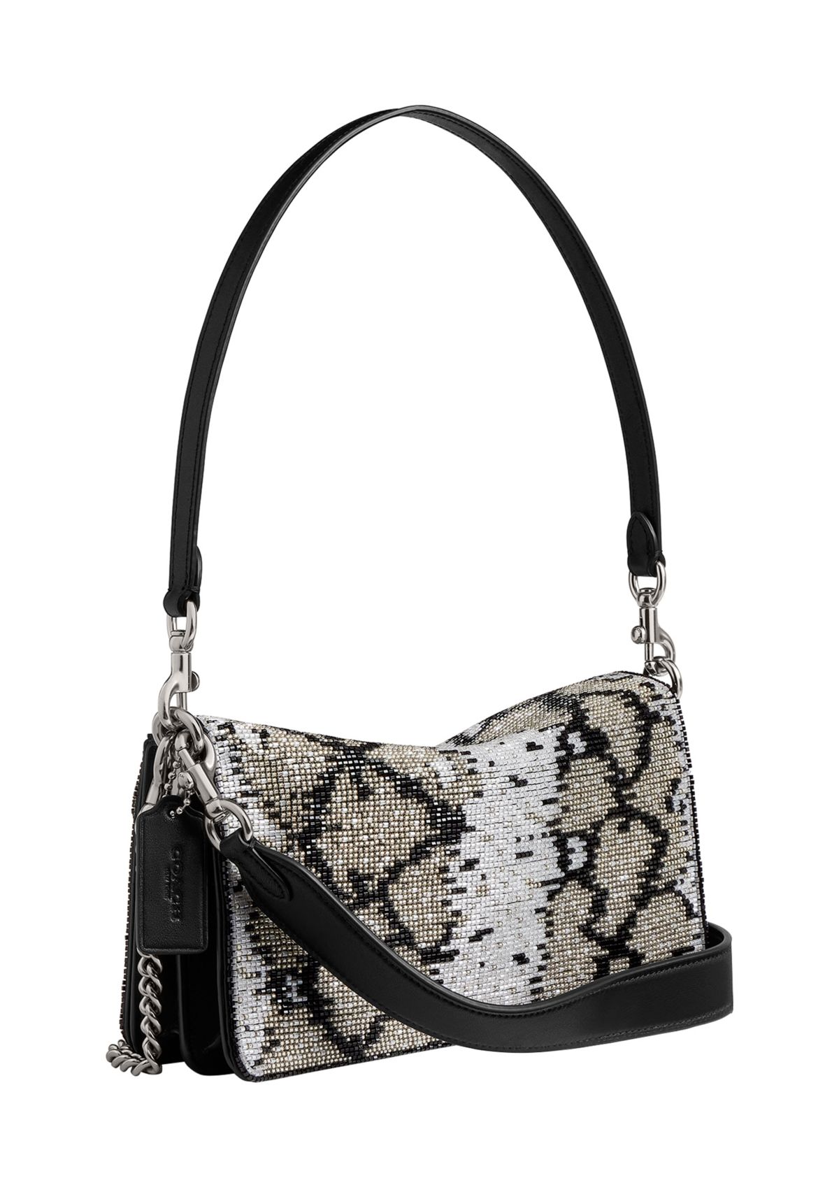 Tabby Shoulder Bag 26 with Beaded Snake