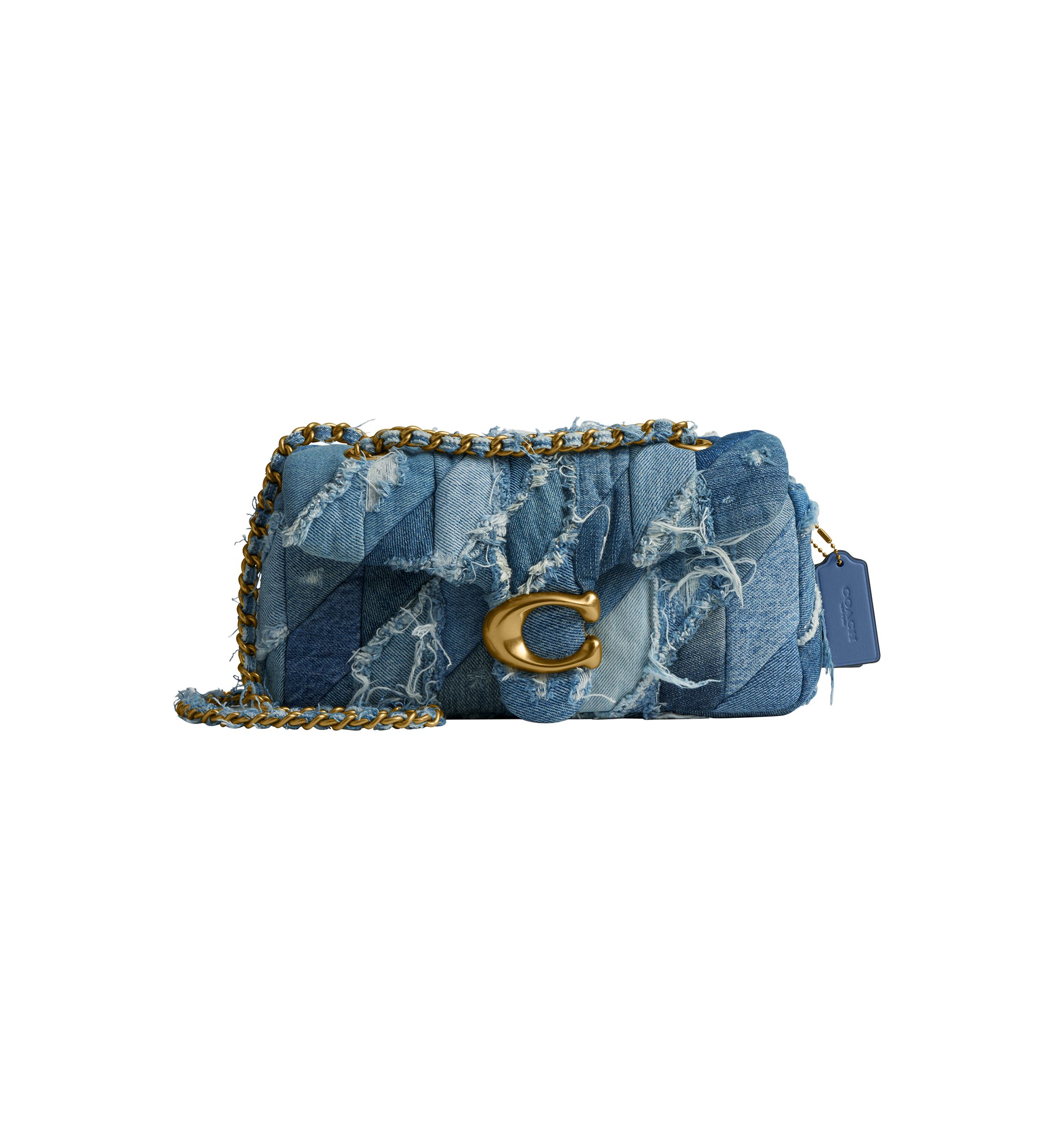 COACH Quilted Denim Patchwork Tabby Shoulder Bag | Belk