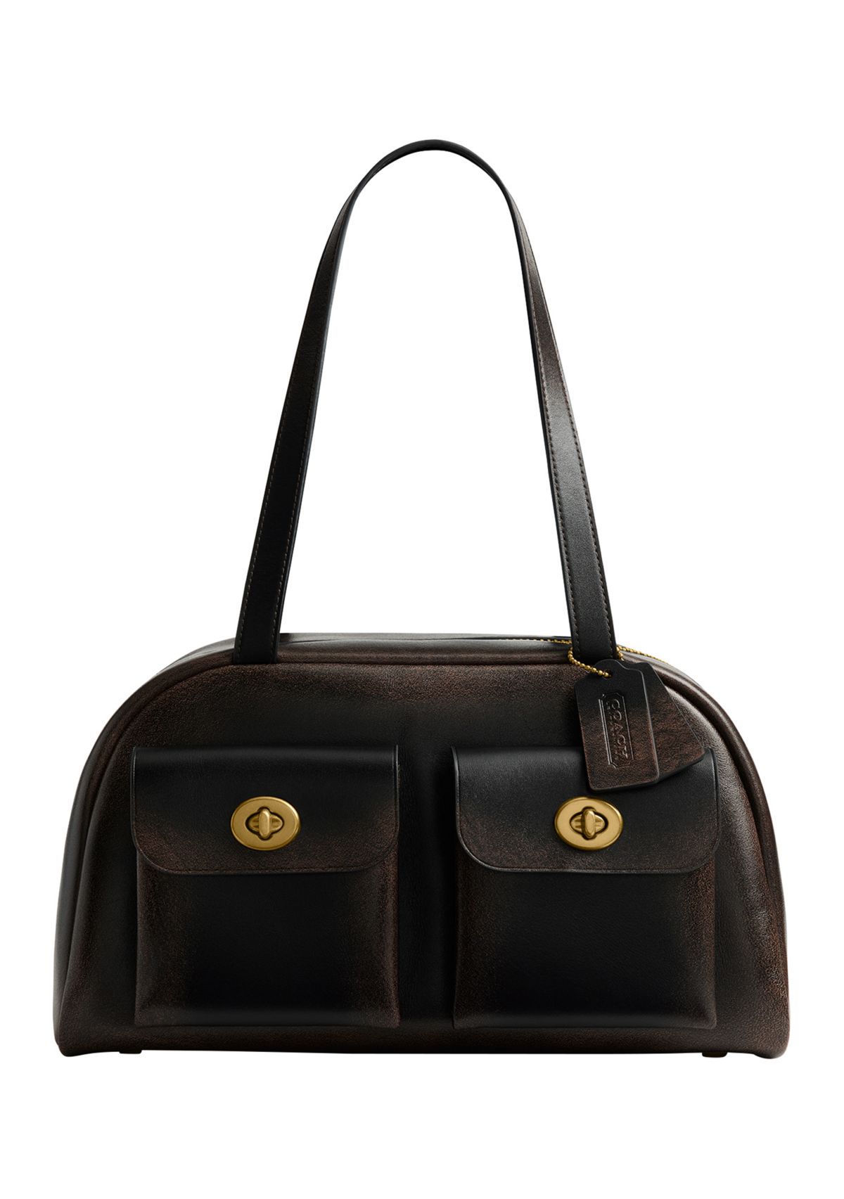 Twin Turnlock Bag in Loved Leather