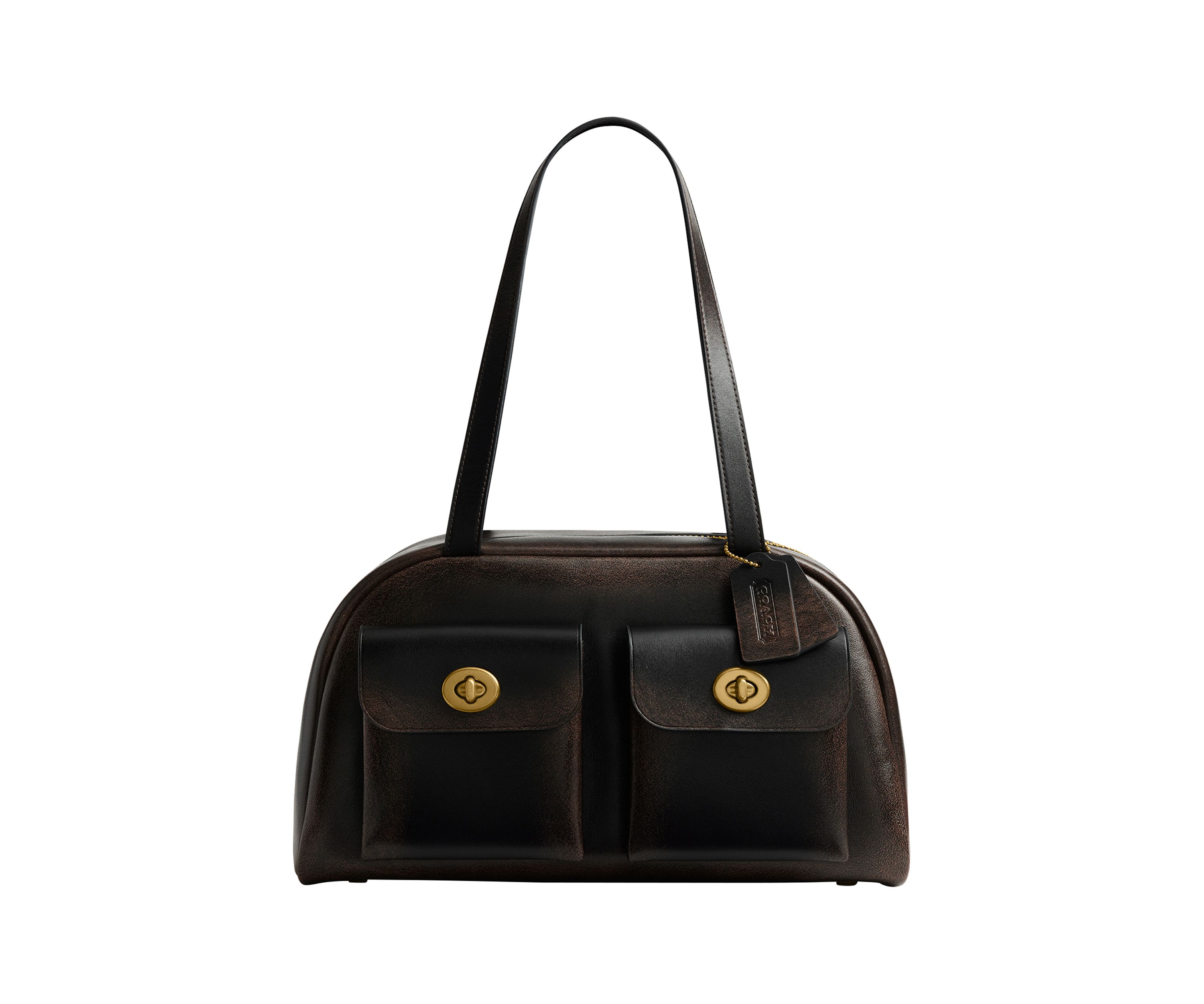 Twin Turnlock Bag in Loved Leather