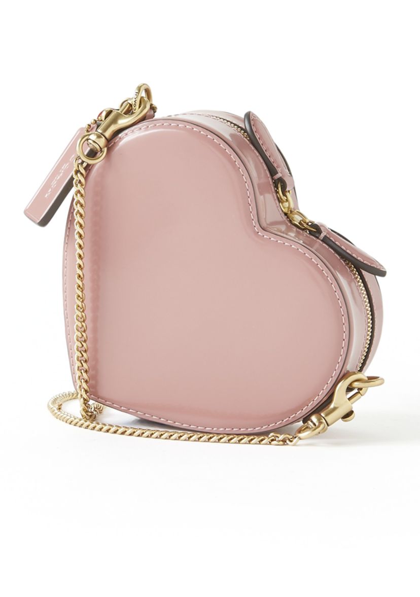 COACH Spazzolato Leather Heart Crossbody | Belk