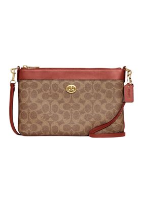 Coach Coated Canvas Signature Polly Crossbody Bag