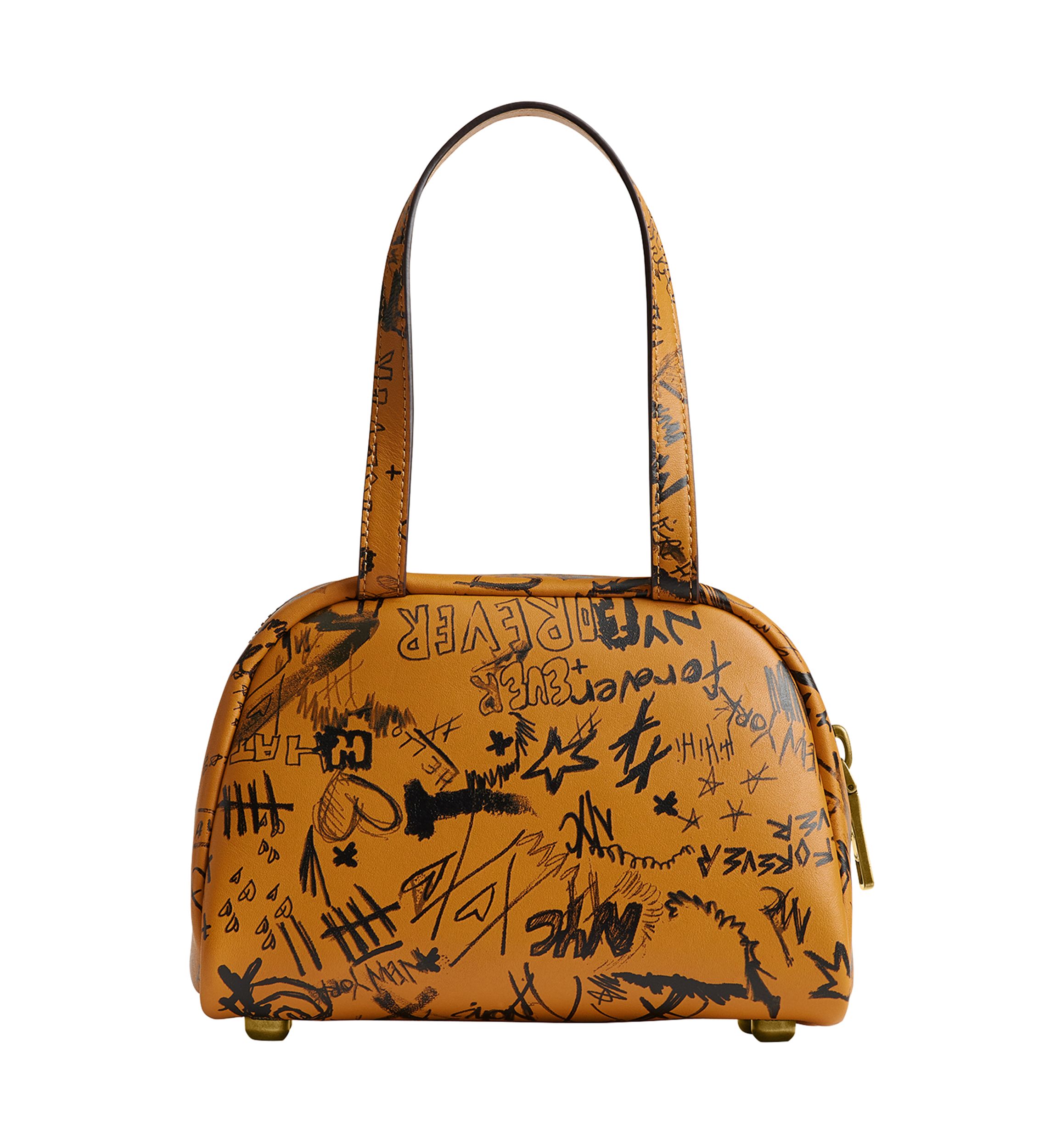 Twin Turnlock Bag 20 with Graffiti Print