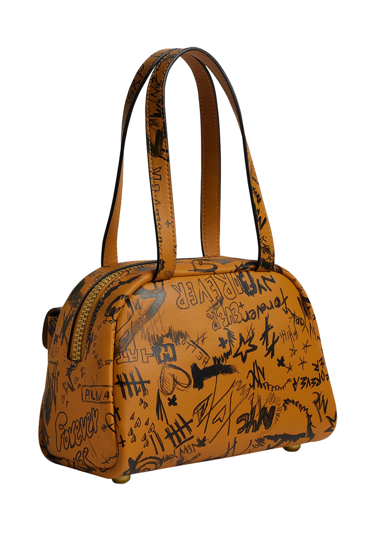 Twin Turnlock Bag 20 with Graffiti Print