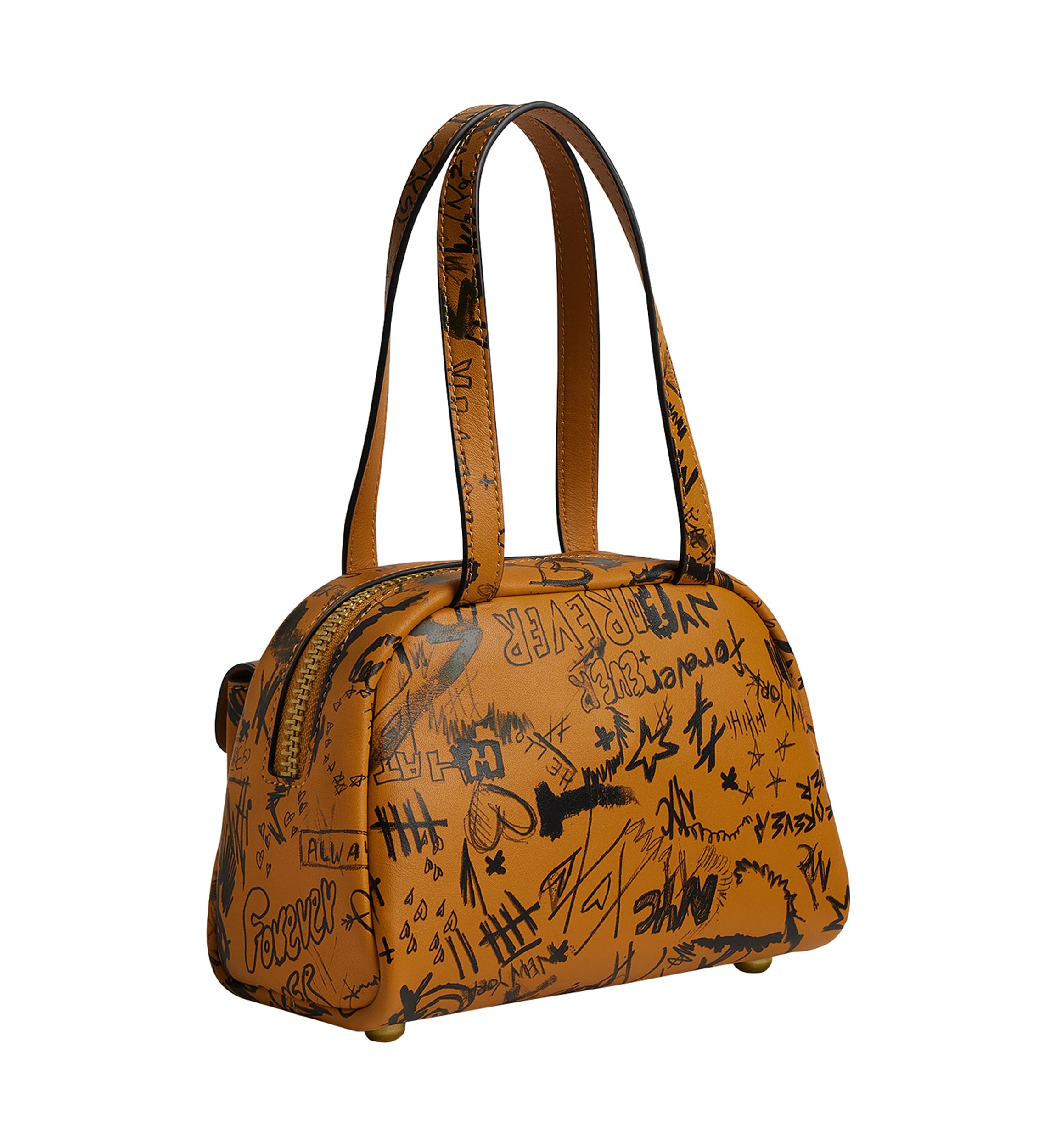 Twin Turnlock Bag 20 with Graffiti Print