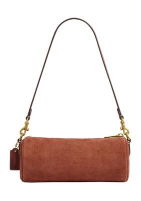 COACH Suede Barrel Bag