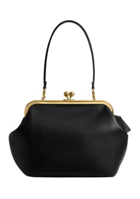 COACH Glovetanned Kisslock Frame Bag