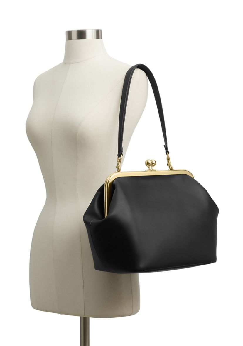 COACH Glovetanned Kisslock Frame Bag | Belk