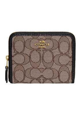 Coach small best sale wallet zip around