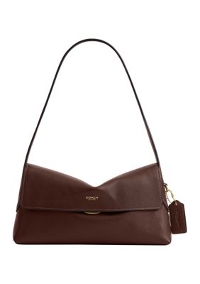 COACH Natural Grain Leather Chelsea Shoulder Bag 26