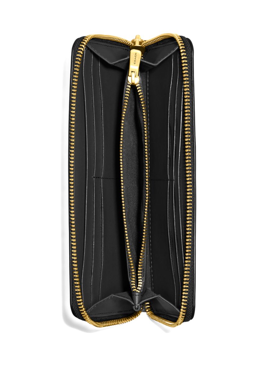 Slim Accordion Zip Wallet