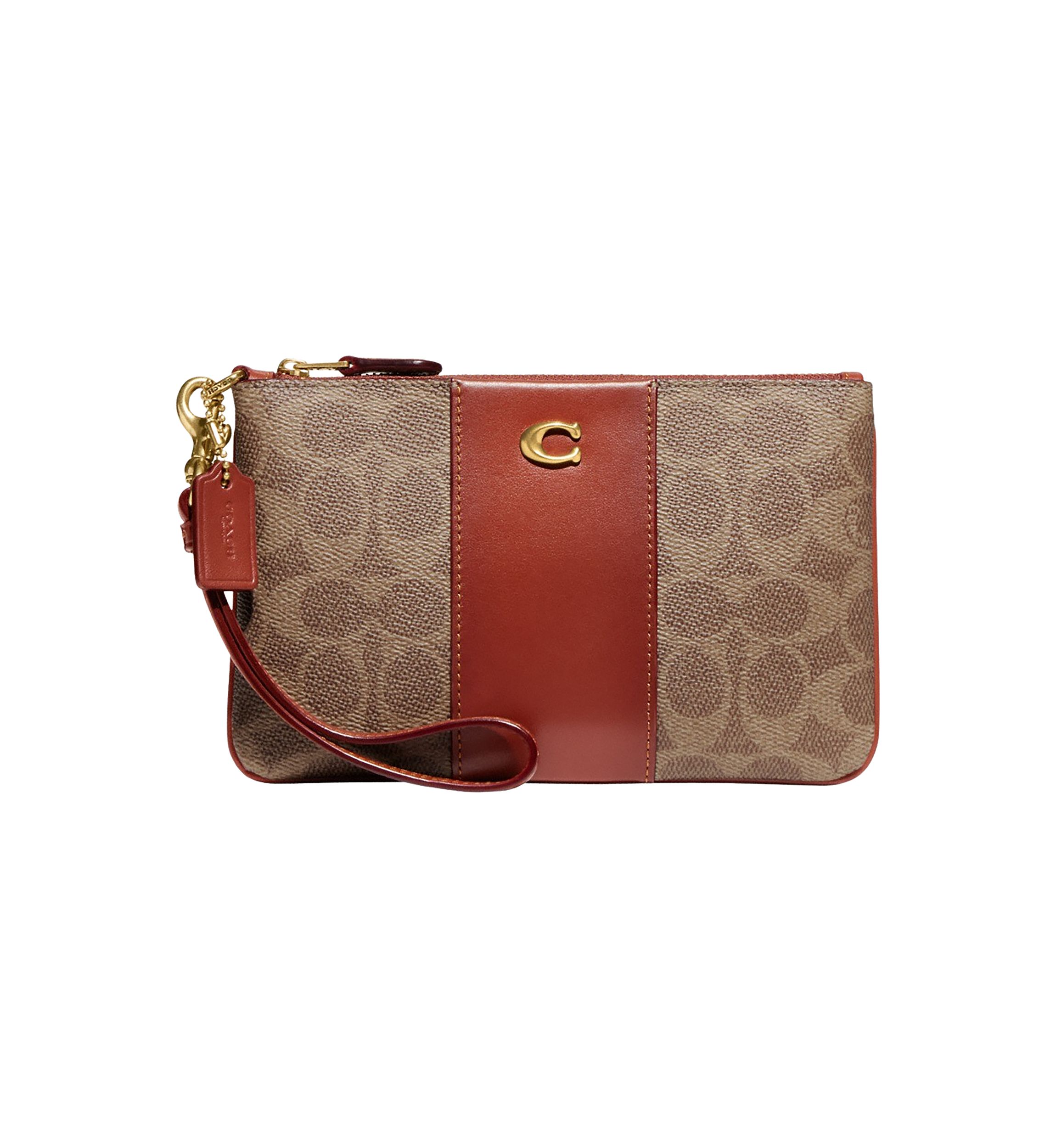 Small Wristlet in Signature Canvas