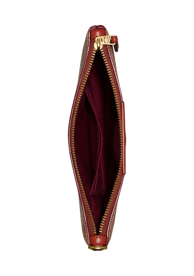 Small Wristlet in Signature Canvas