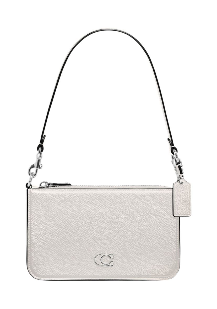 COACH Pouch Bag with Signature Canvas Interior | Belk
