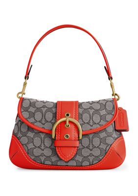 Coach Soho Signature Jacquard Shoulder Bag - Sun Orange