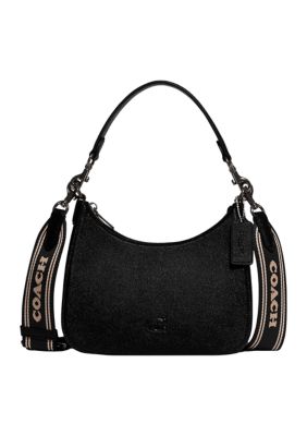 Coach Hobo Crossbody With Signature Canvas Interior, Black -  0195031947001