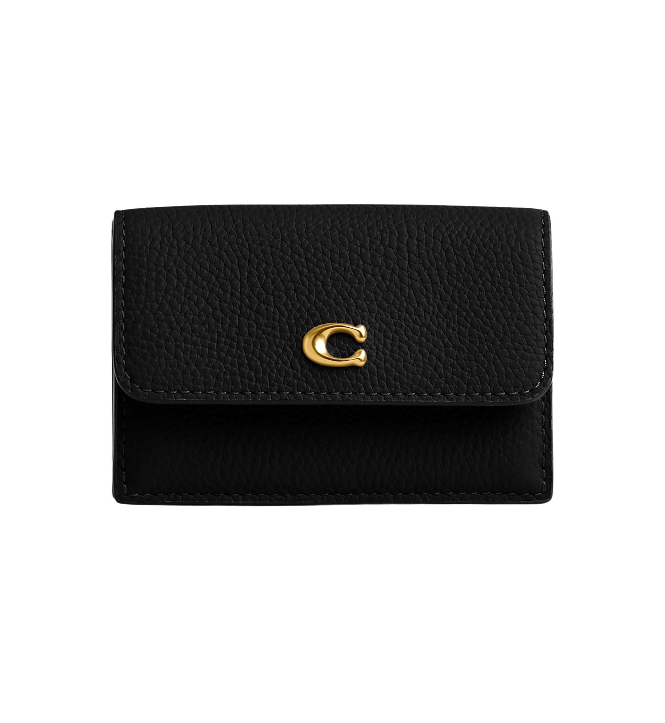 Essential Polished Pebble Mini Leather Tri Fold Wallet