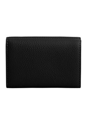 Essential Polished Pebble Mini Leather Tri Fold Wallet