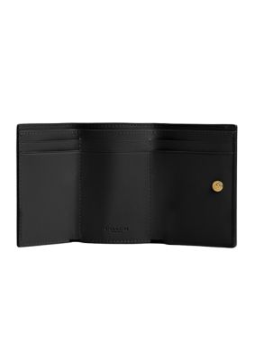 Essential Polished Pebble Mini Leather Tri Fold Wallet