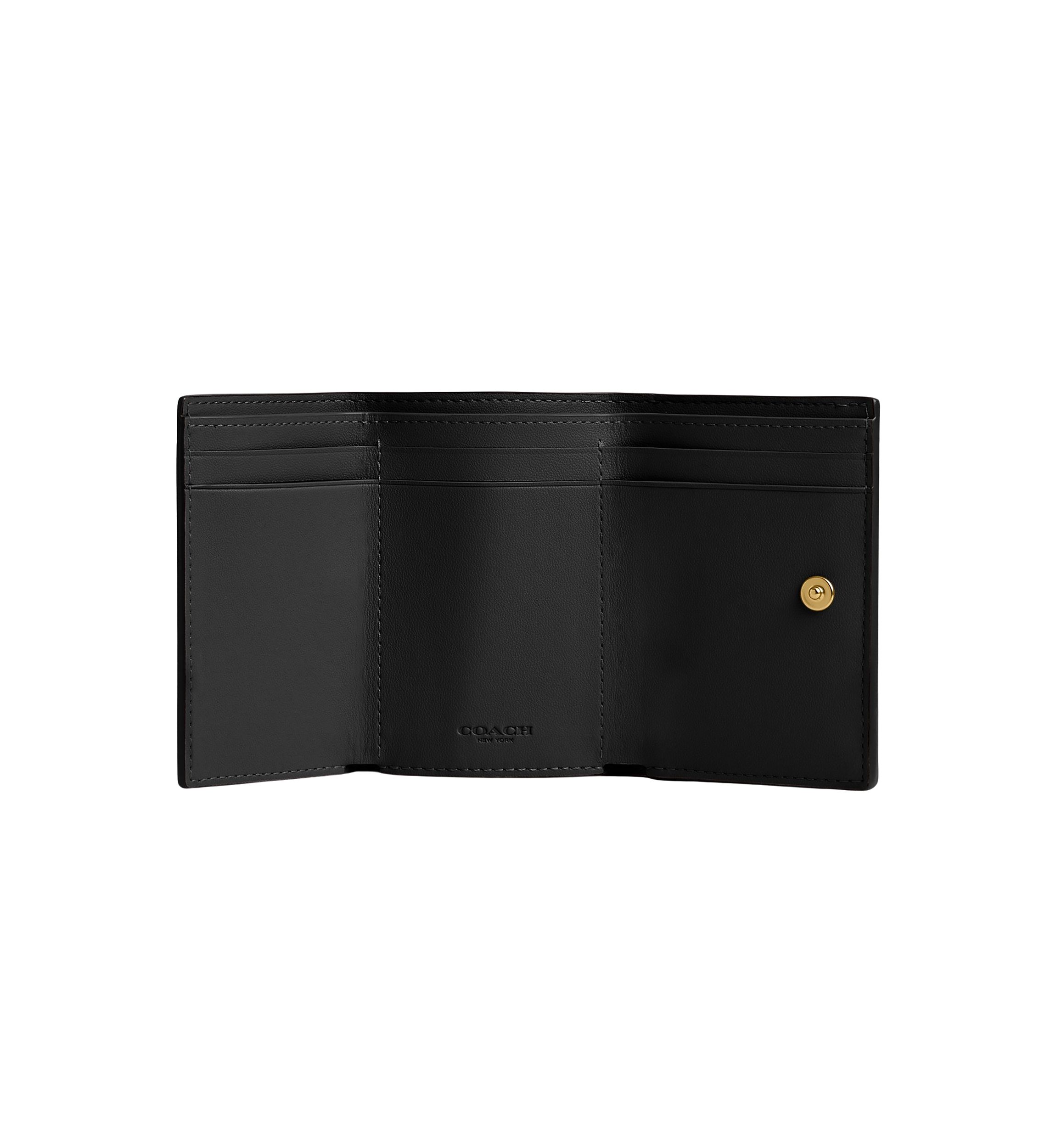 Essential Polished Pebble Mini Leather Tri Fold Wallet