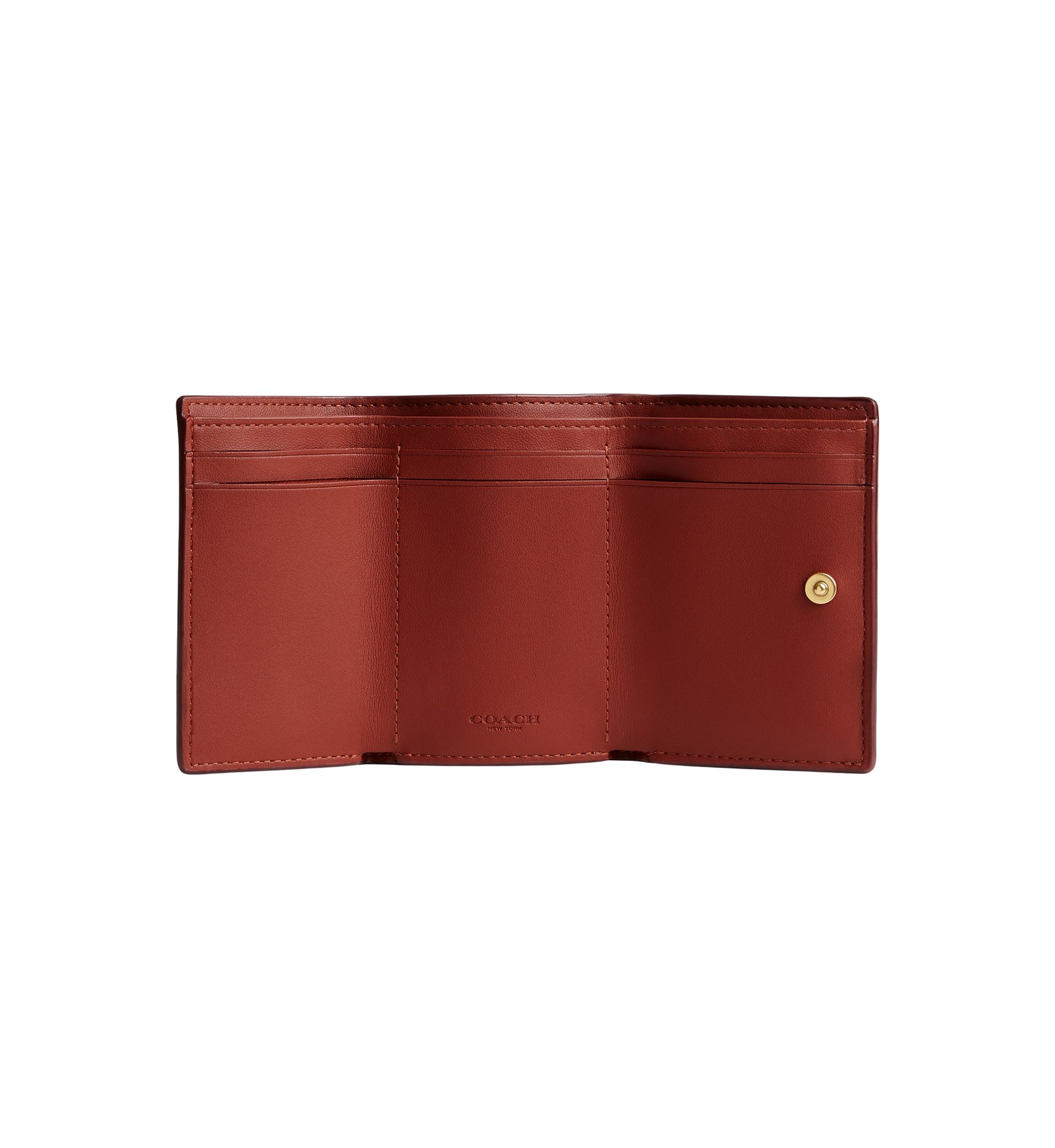 Essential Coated Canvas Signature Mini Trifold Wallet