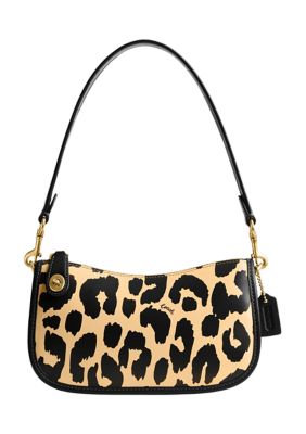 Coach Swinger 20 Shoulder Bag With Leopard Print