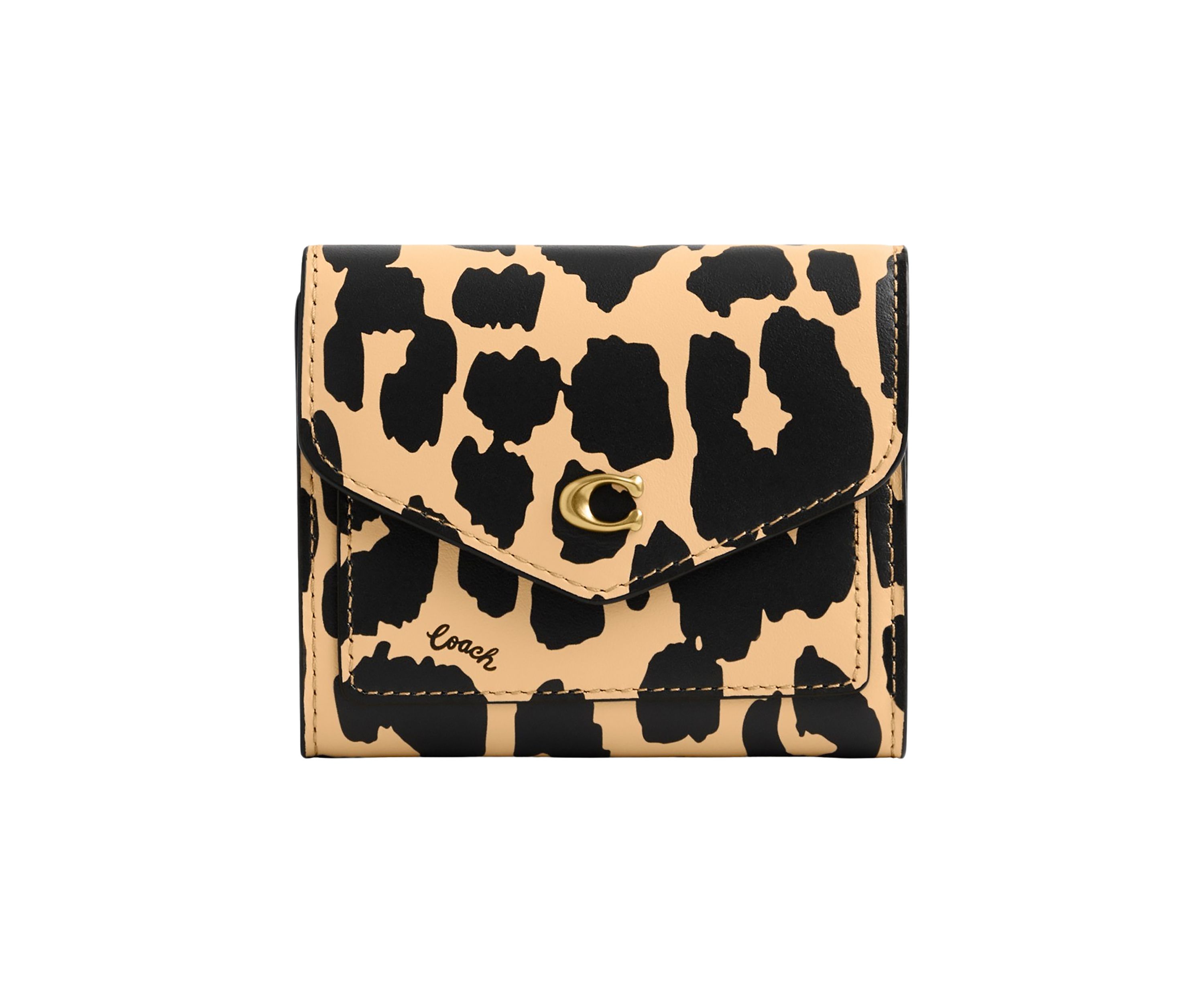 Wyn Small Wallet with Leopard Print