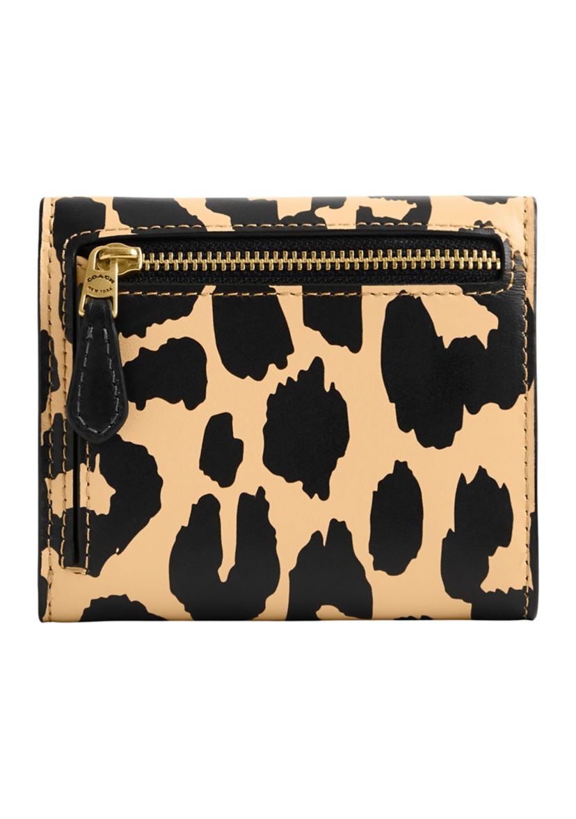 Wyn Small Wallet with Leopard Print