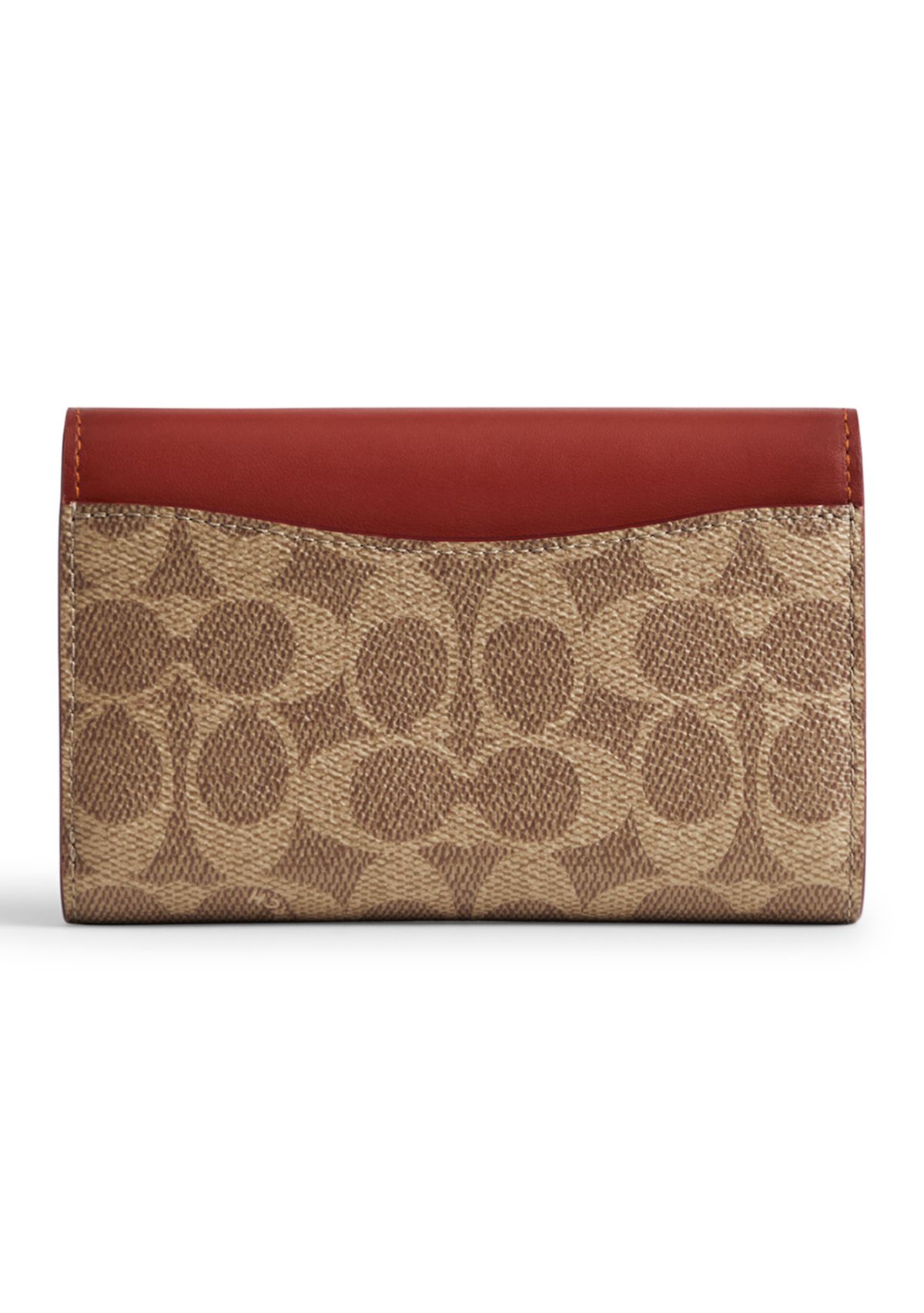   Coated Canvas Signature Essential Medium Flap Wallet 